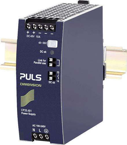 PULS CP20.481 Hutschienen-Netzteil (DIN-Rail) 48V 10A 480W Anzahl Ausgänge:1 x Inhalt 1St.