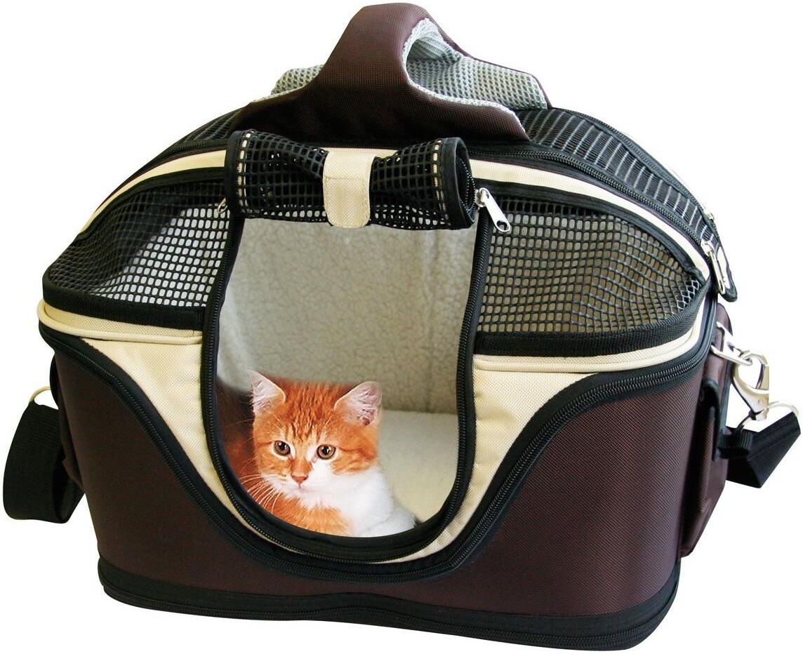 Tiertransporttasche SWISSPET "Transporttasche Sleepyway M/L", weiss (weiß), B:35cm H:36cm T:46cm, Kunststoff, Tiertransportbehälter, Tiertransporttasche weiß B/H/T: 35cm x 36cm x 46cm