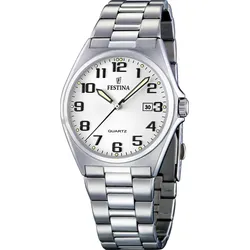 Festina Quarz Herren Klassik F16374/9 - silber - 40.0mm