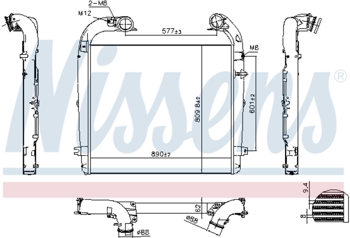 Ladeluftkühler NISSENS 961439