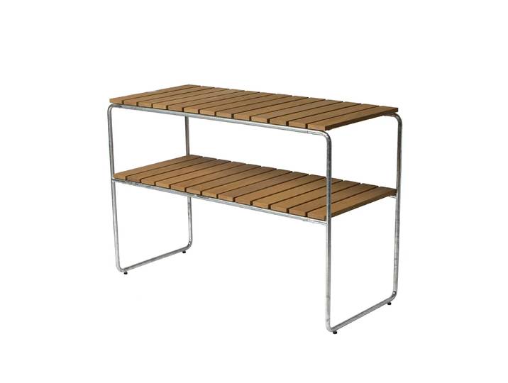 Grythyttan Stålmöbler Table d appoint Grythyttan Chêne huilé-structure en acier avec galvanisation à chaud'