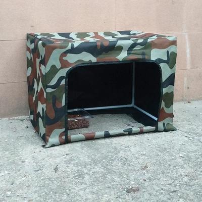 Uplifted Finds Outdoor Stray Cat Feeding House With Waterproof Canopy Rain Shelter Durable Oxford Cloth Nest camouflage