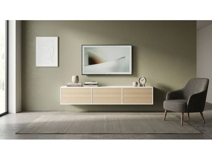 Sideboard hängend MDF Beschichtet MDF Weiß matt