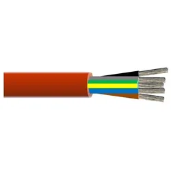 NEUT Silikonisolierte Leitung SIHF 5X1 RG50m rotbraun