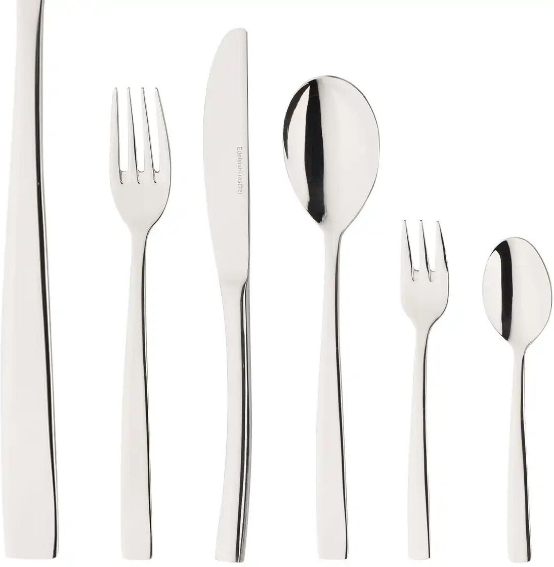 KHG Besteckset  30-teilig  "715" ¦ silber ¦ Edelstahl