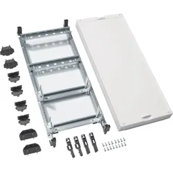Hager UD41A1N Baustein, universN, 600x250mm, für Reihenklemmen waag., 1Hutschiene verstellbar