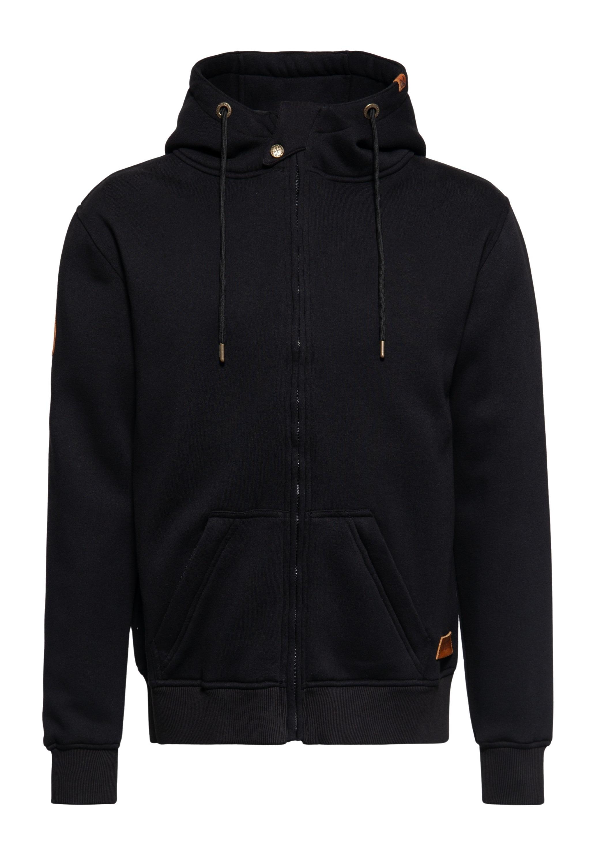 King Kerosin Herren Outdoor Sweatjacke K.K. Adventure Gear schwarz
