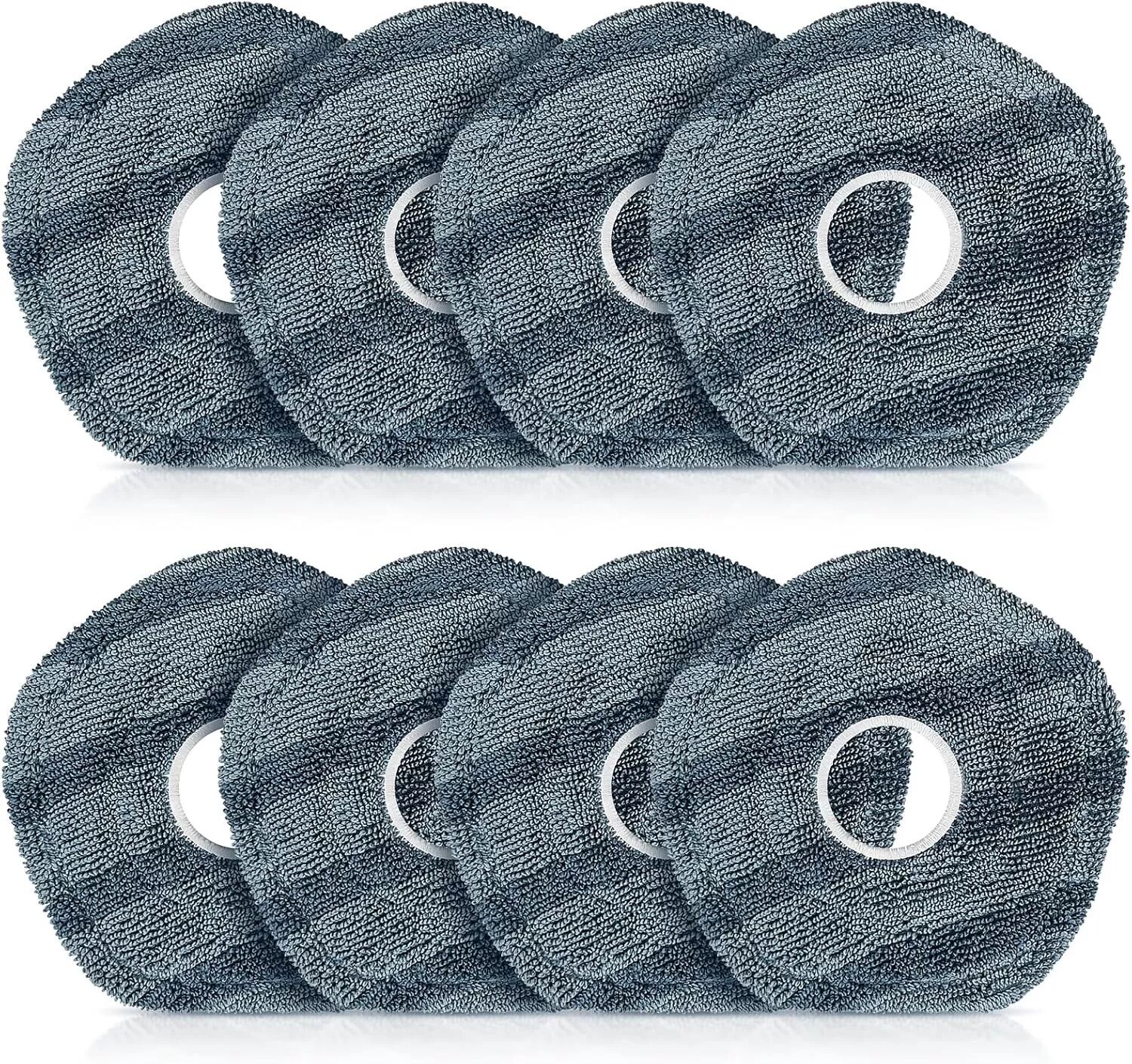 INF Ersatz-Mopp-Tuch-Set für Saugroboter, 8er-Pack, Hochwertiges Mikrofasertuch, kompatibel mit Eufy X10 Pro Omni/X9 Pro