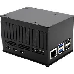 KKSB CASE 62034 - Gehäuse für Raspberry Pi 5, Alu, schwarz