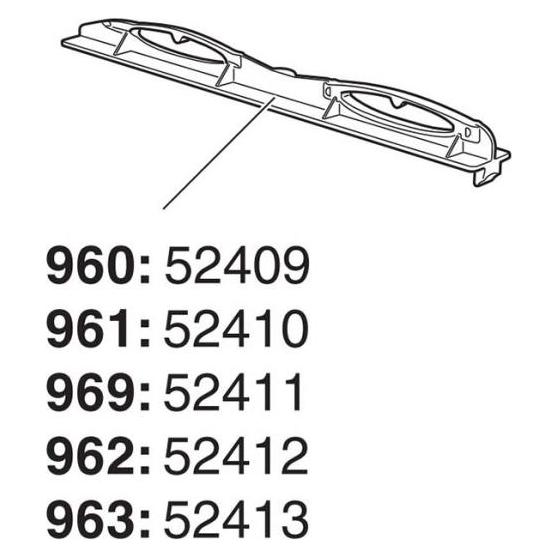 Thule SmartSlide WingBar 961 NEW (Schwarz) (52410)