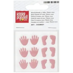 6x Knorr Prandell, Modelliermasse, Wachsmotiv "Hände und Füsse"
