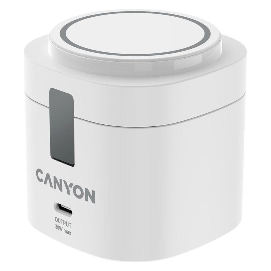 Canyon Stacja ładująca 4w1 bezprzew. 30W z ładowarką 65W biała (30 W) (CNS-WCS405W)