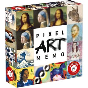 Piatnik Kartenspiel 669095, Pixel Art Memo, ab 6 Jahre, 2-6 Spieler