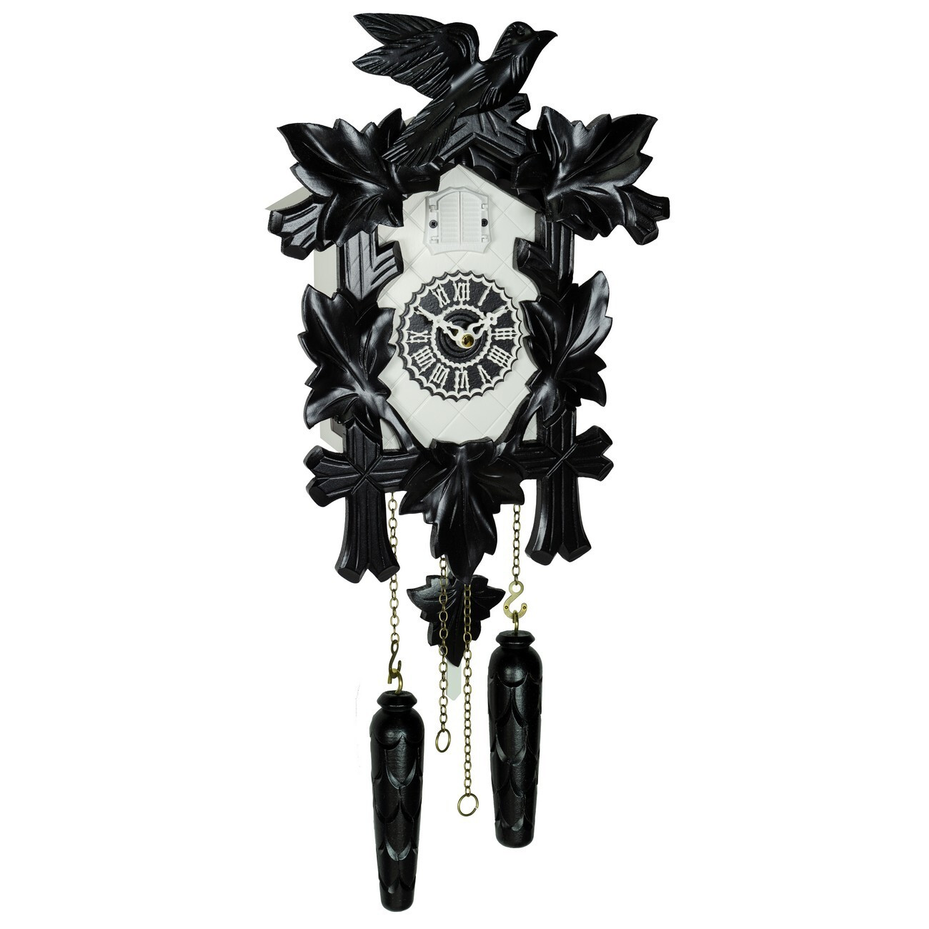 Trenkle Kuckulino Color Edition Quartz Cuckoo klok zwart-wit