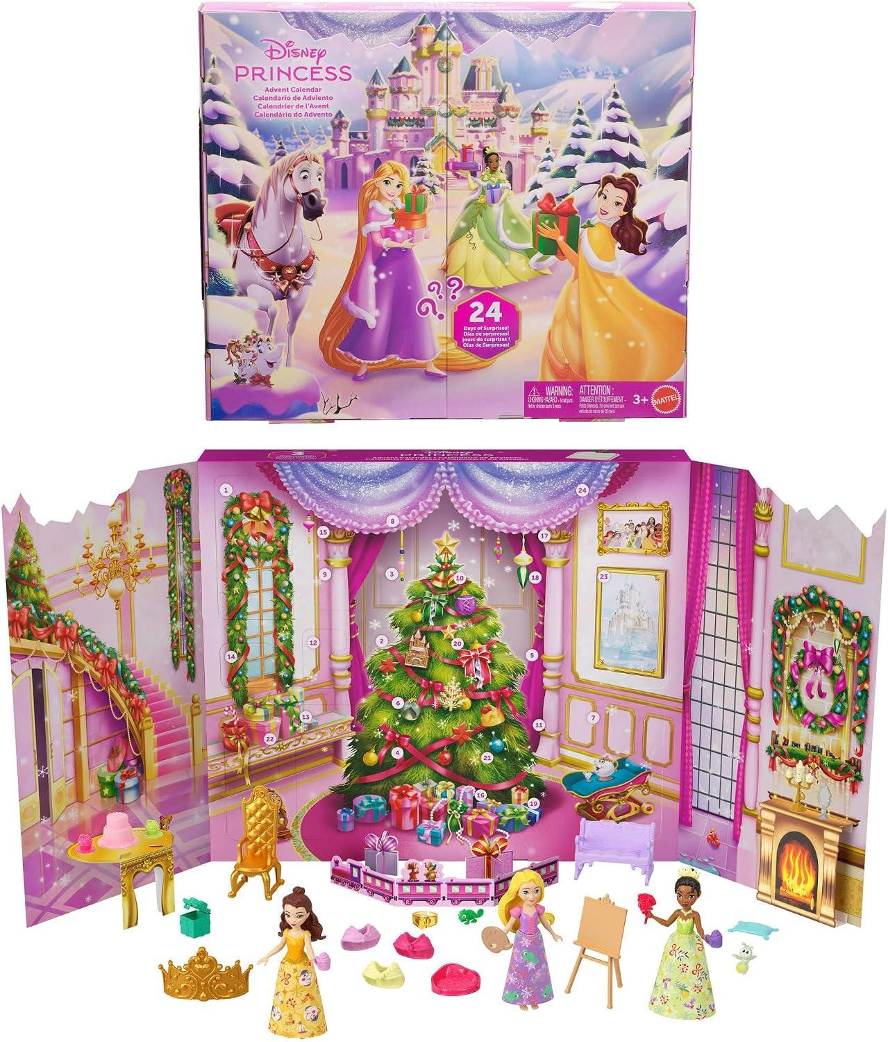 Disney Princess adventskalender met Rapunzel, Tiana en Belle
