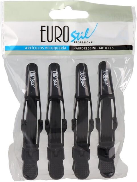 Eurostil 4 Pinzas Dragon Pequeñas 9 cm Negras 4 Uds
