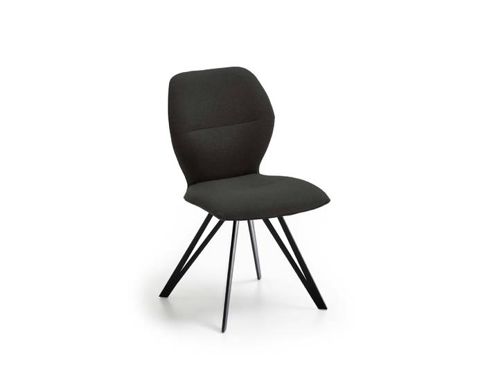 Niehoff Sitzmöbel Merlot Design-Stuhl Stativgestell Eisen Schwarz