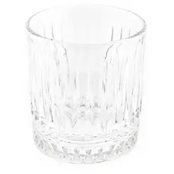 Almina Almina Elisa – 6 Trinkgläser aus Glas mit Rillenstruktur, 240 ml