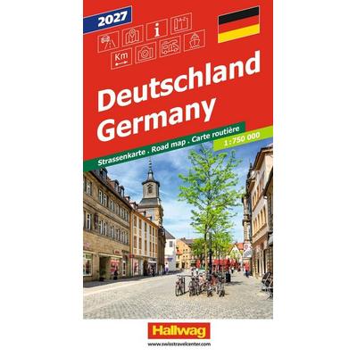 Hallwag Strassenkarte Deutschland 2027 1:750.000, Sonstige von , Hallwag, 978-3-8283-3071-9