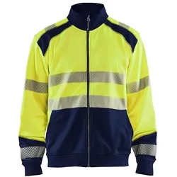Blakläder,  Sweatshirt mit Reissverschluss und hoher Sichtbarkeit (M)