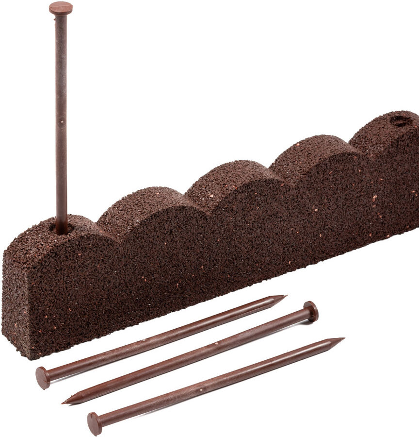 Dakota Fields 9 cm H x 120 cm W Lawn Edging Fencing Grey 9cm H X 5cm D