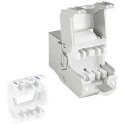 ACT Keystone Jack RJ45 CAT6 Shielded toolless with shutter, Server Zubehör, Silber