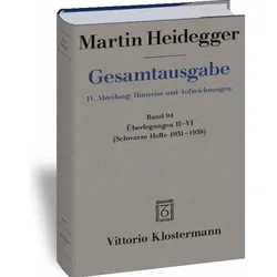 Gesamtausgabe. 4 Abteilungen Überlegungen II-VI, Fachbücher von Martin Heidegger, Peter Trawny