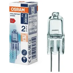 OSRAM G4 Lampe HALOSTAR PIN für Backöfen dimmbar 20W 2900K warmweißes Licht 12V - Kein LED