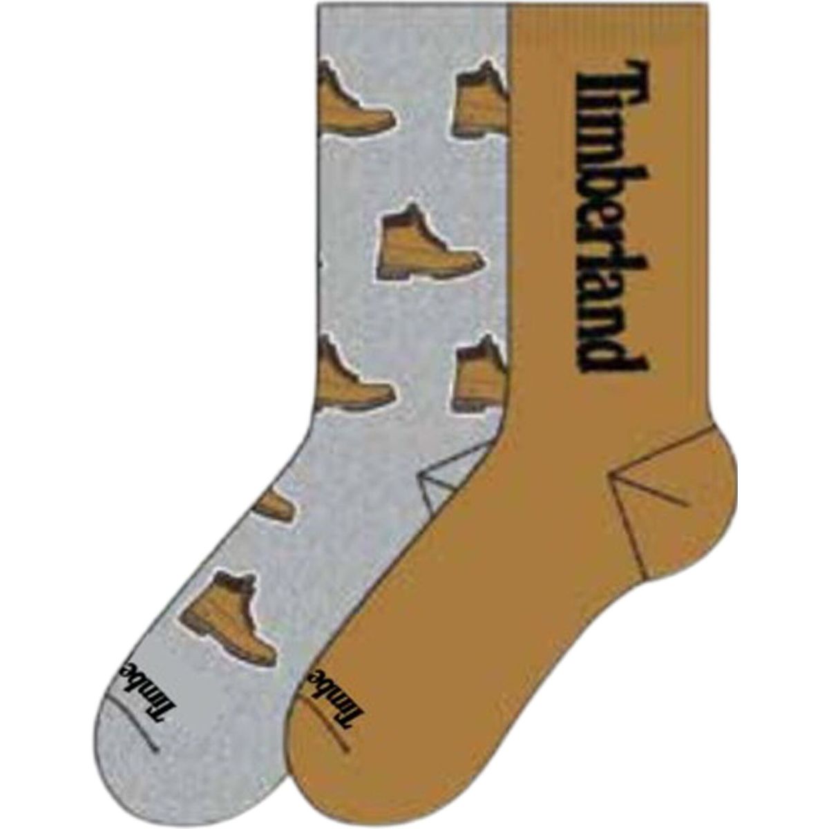 Timberland Kids 2 Pack All Over Print Boot Crew med gry heather M TB0A69FX0521-M
