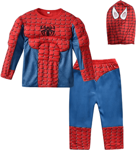 Inspire Essentials Kids Superhero Muscle Costume Set With Mask, Cloak & Padded Suit xl a