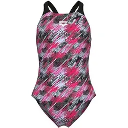 ARENA Kinder Schwimmanzug G DRAFT SWIMSUIT V BACK L, Größe 128 in Bunt Bunt