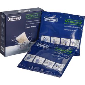 DeLonghi Entkalker SoftBalls, DLSC551, Power Innovation, Antikalk-Kügelchen, für 2 Anwendungen, 2 Beutel