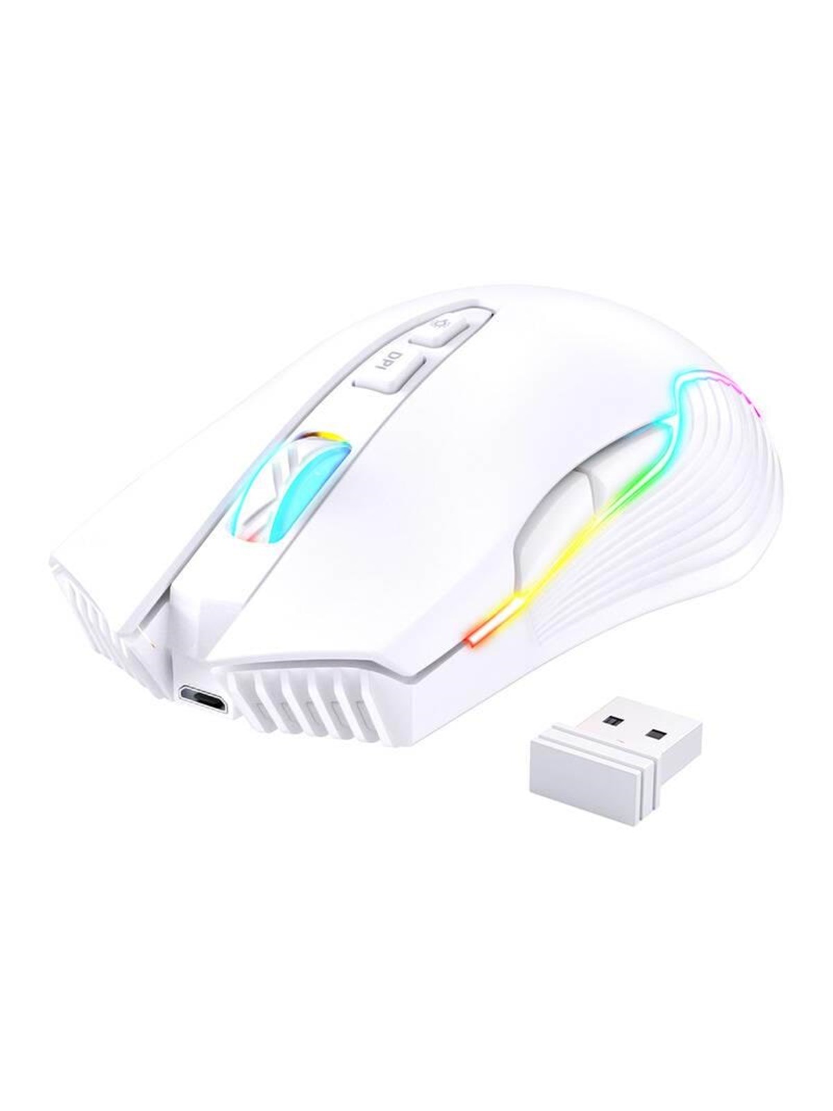 ONIKUMA CW905 Wireless - Gaming Maus (Weiß mit RGB)