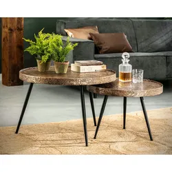 designline »Salo« Couchtisch 2er-Set antike bronze