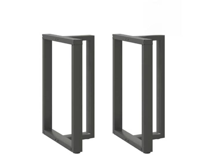 HGDFWRQW Bartischbeine T-Form 2er Set Stehtisch Anthrazit 60x35x91cm Stabile Untergestelle mit Bodenausgleich für Bartheken in Küche oder Essbereich, inklusive M5 Befestigungsschrauben.