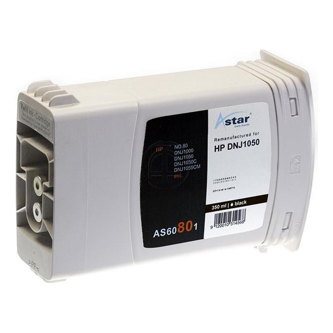 Astar AS60801 - Tinte auf Pigmentbasis - Schwarz - HP DesignJet 1050C - 1055CM - 1 Stü (BK) (AS60801)