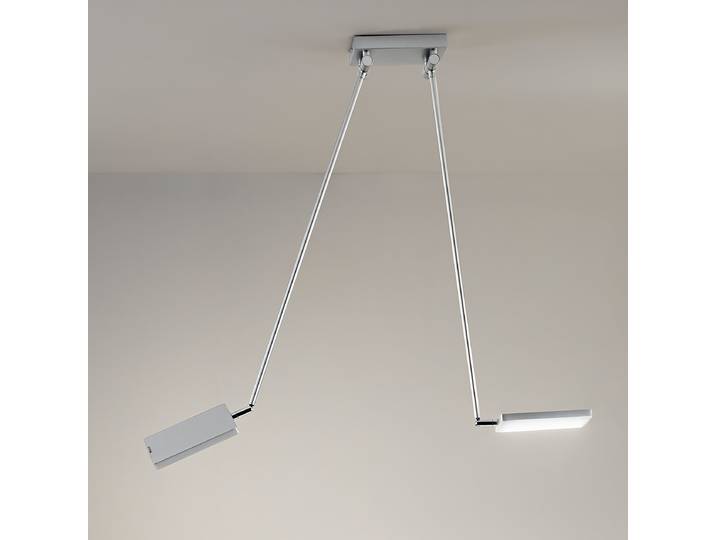 Plafonnier LED Book 15 x 85 x 10cm Gris/Gris Matériau : Métal Surface en métal : Laqué Type de métal : Aluminium LED Module LED