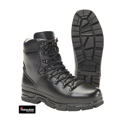Stiefel BRANDIT "Brandit Unisex BW Mountain Boots", Herren, Gr. 40, schwarz, Lederimitat, unifarben, Schuhe Stiefel