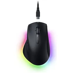 Razer Pro Click V2 (Kabelgebunden, Kabellos), Maus, Schwarz