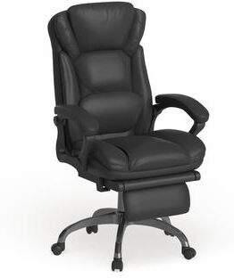 Flash Furniture High Back LeatherSoft Reclining Ergonomic Chair with Outer Lumbar Cushion