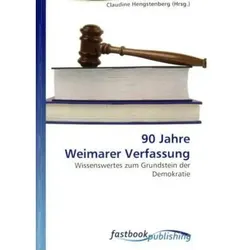90 Jahre Weimarer Verfassung, Fachbücher