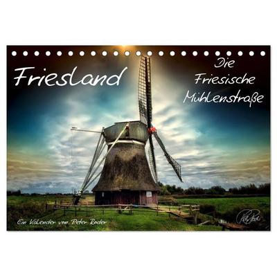 Friesland - Die Friesische Mühlenstraße (Tischkalender 2027 DIN A5 quer), CALVENDO Monatskalender