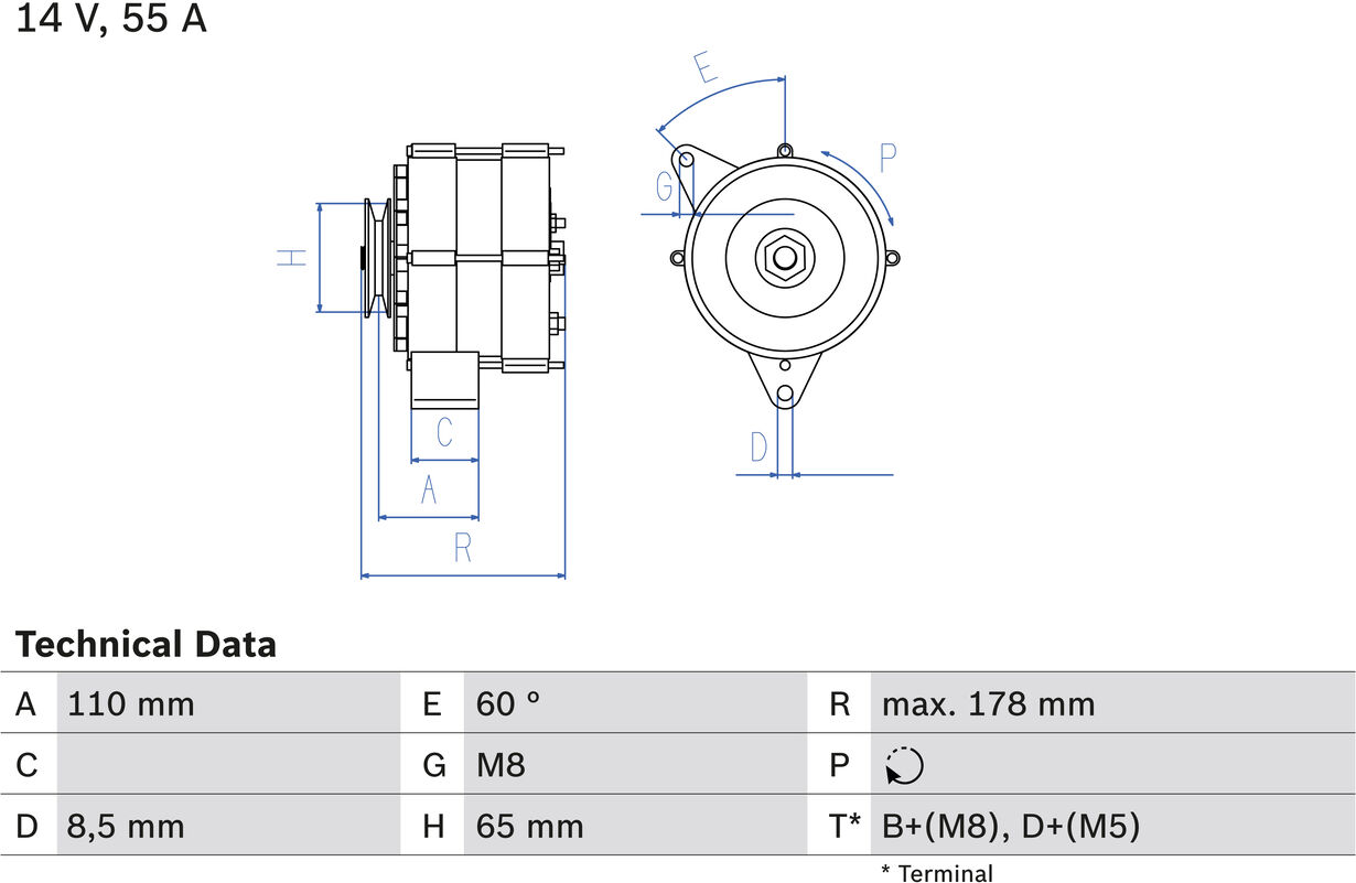 Bosch Generator 0 986 034 220 Für Vw