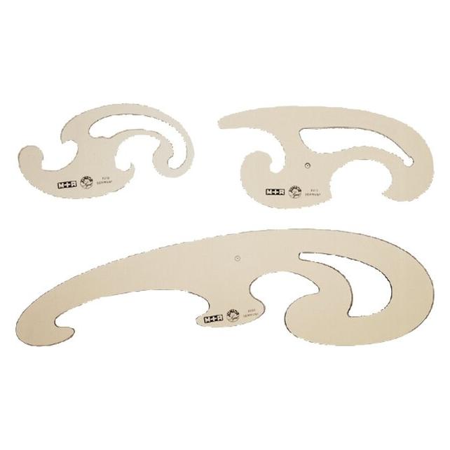 M+r Burmesterkurvenset 3-teilig (34.40 cm, Kunststoff) (770830030)