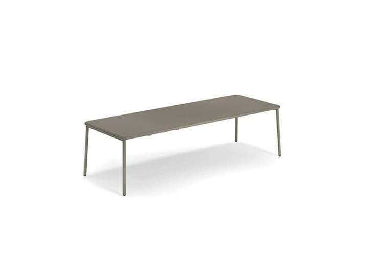 Froschkönig24 Emu Yard uittrektafel tuintafel grijs