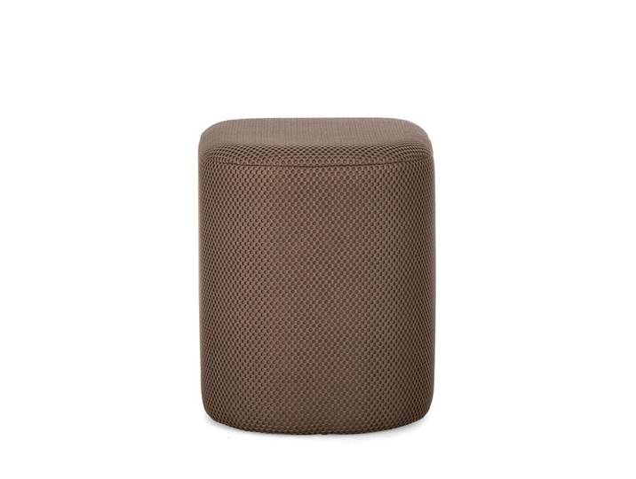 Feeling4Home Pouf Darya aus Waben-Stoff, Tierra