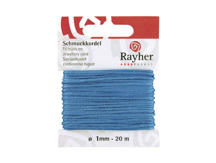 Rayher Schmuckkordel Türkis ⌀ 1 mm 20 m