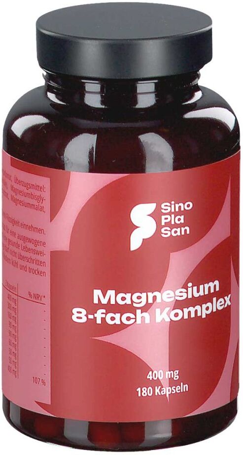 Magnesium 8fach Komplex 400 mg Kapseln 180stk