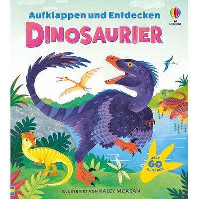 Aufklappen und Entdecken: Dinosaurier, Gebundene Ausgabe von Emily Bone, Usborne, 978-1-03-570623-5