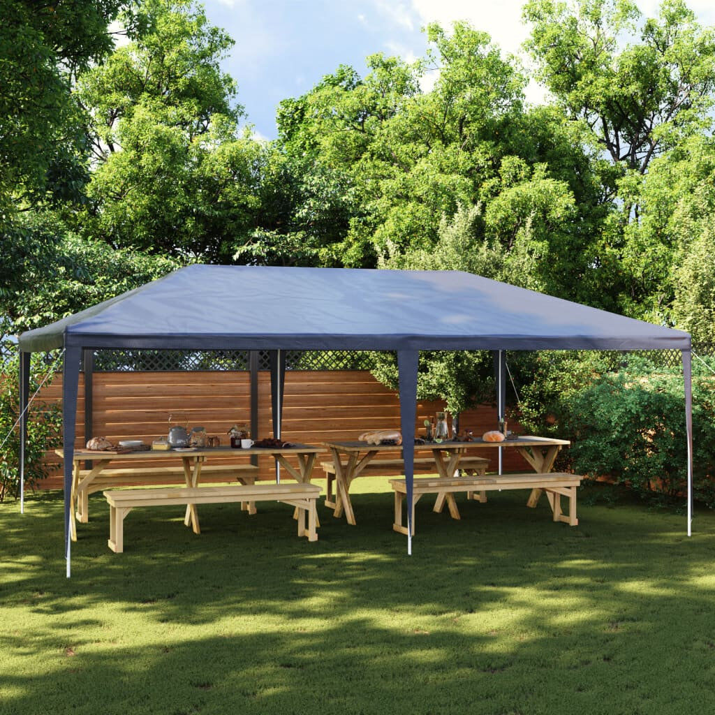 Dakota Fields Erdem 4m x 6m Iron Party Tent Blue